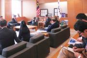 The meeting was attended by Minister Mohamed's delegation and ERIA researchers